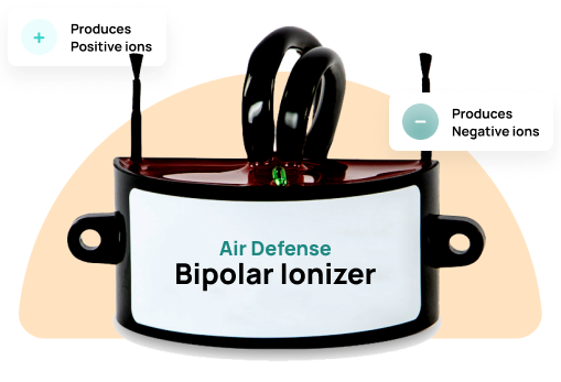 Air defense bipolar ionizer